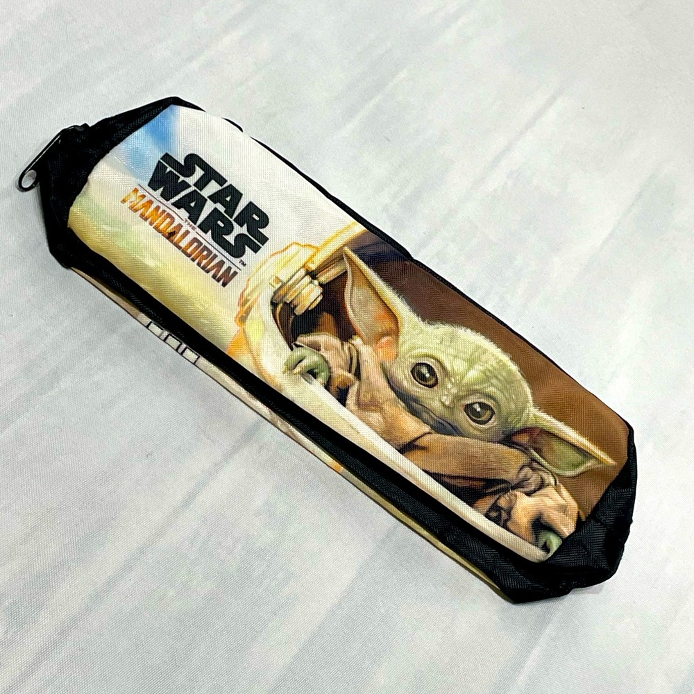 Disney The Mandelorian Grogu Baby Yoda Pencil Pouch good condition